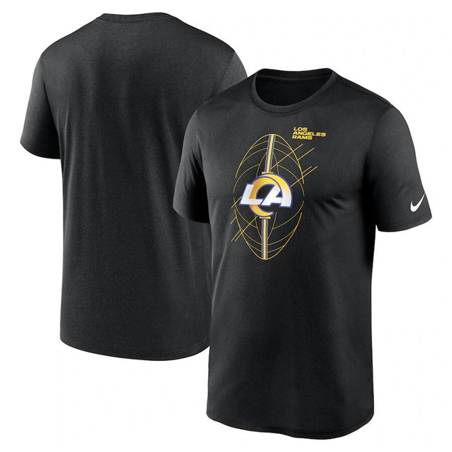 Men's Los Angeles Rams Black Legend Icon Performance T-Shirt Men's Los Angeles Rams Black Legend Icon Performance T-Shirt